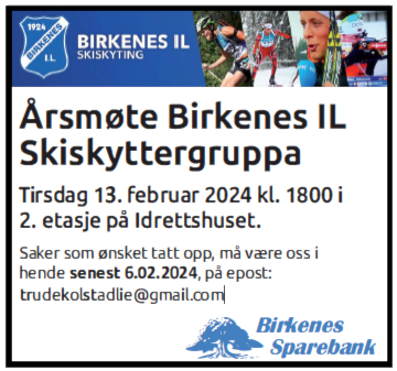 Årsmøte Birkenes IL Skiskyting